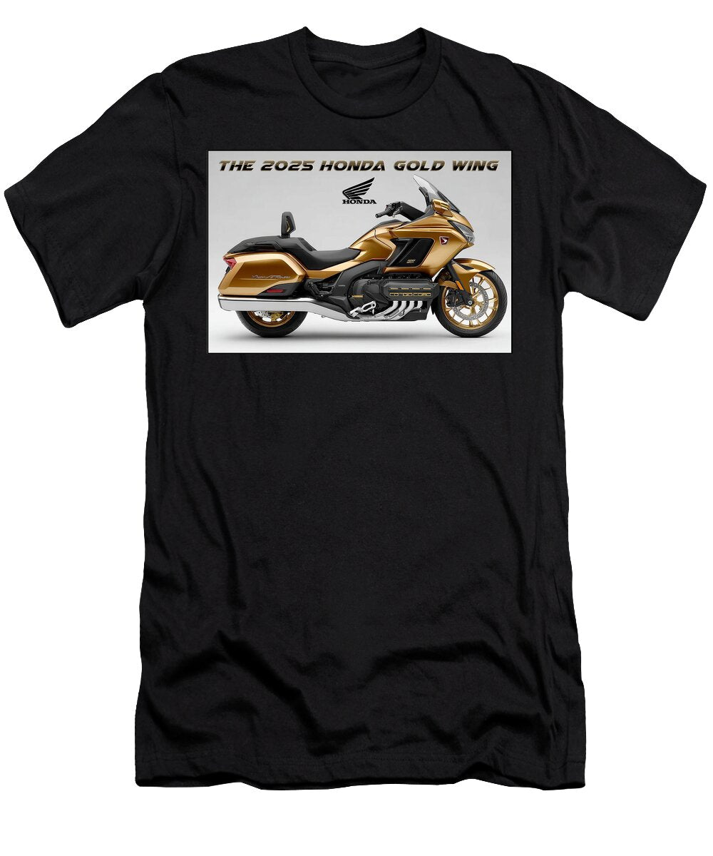 1 2025 Honda Gold Wing Motorcycle Kevin Walker and Pixel Reverie T-Shirt