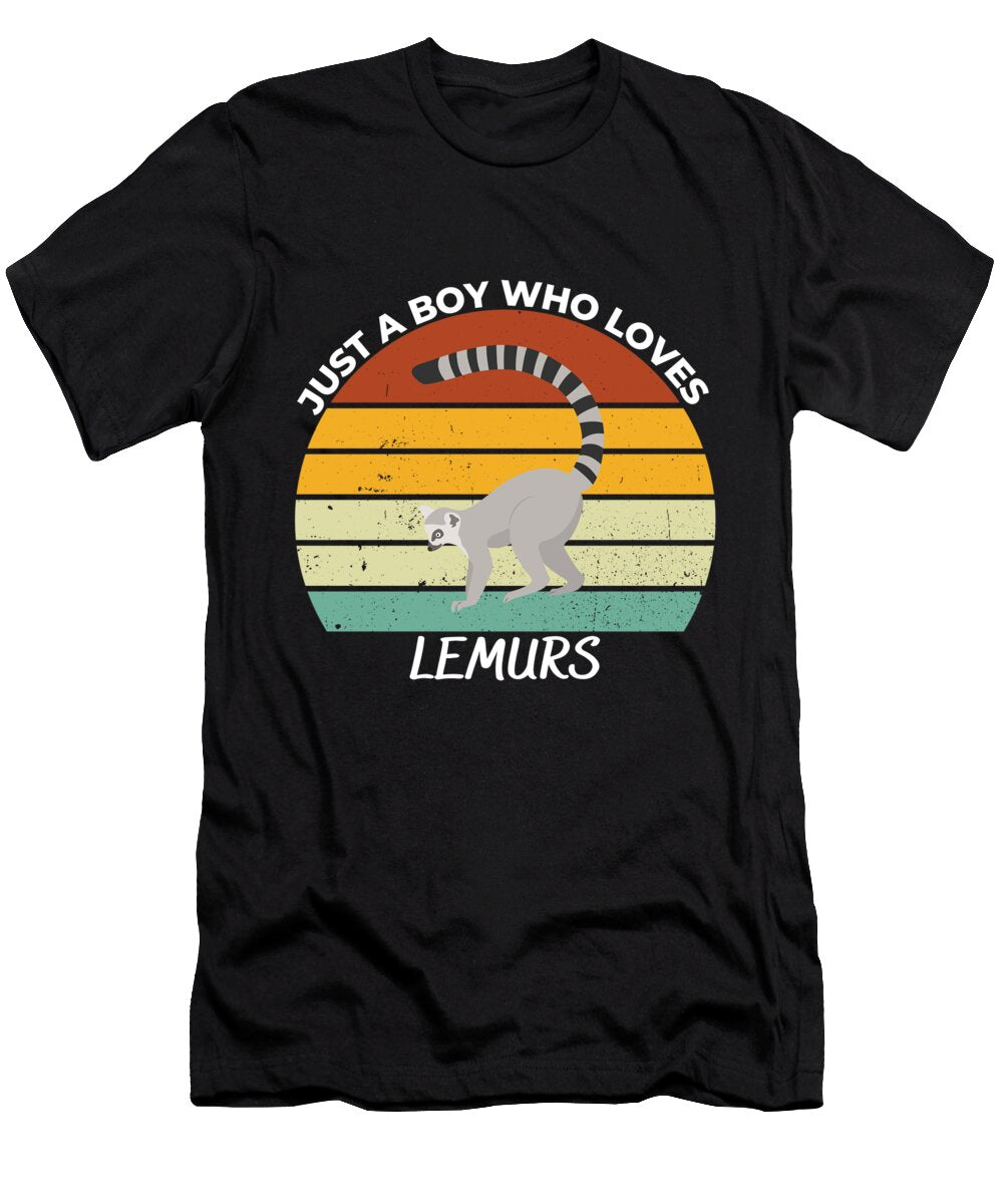 1 Just a Boy Who Loves Lemurs Chomper Designs T-Shirt