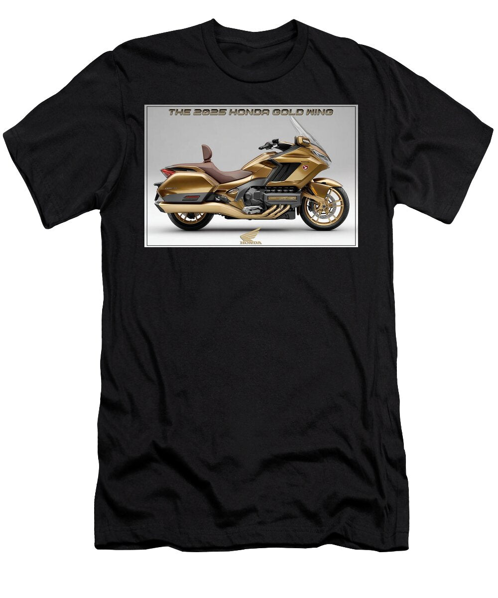 2025 Honda Gold Wing Motorcycle Kevin Walker and Pixel Reverie T-Shirt