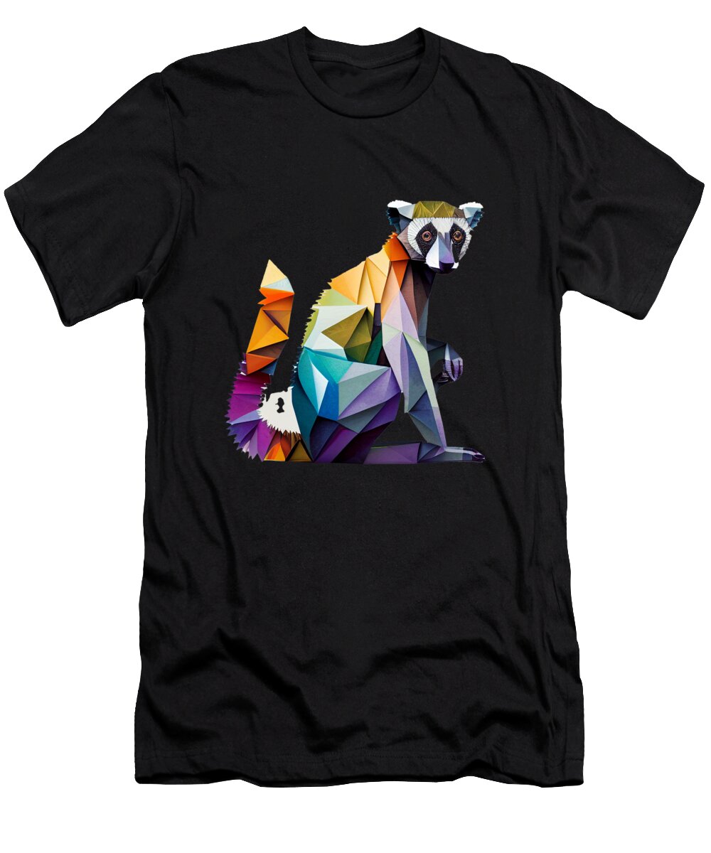 Adorable Origami Lemur About Passion Art T-Shirt