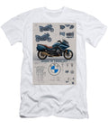 BMW R 1300 Rt Design Blueprint Kevin Walker and Pixel Reverie T-Shirt