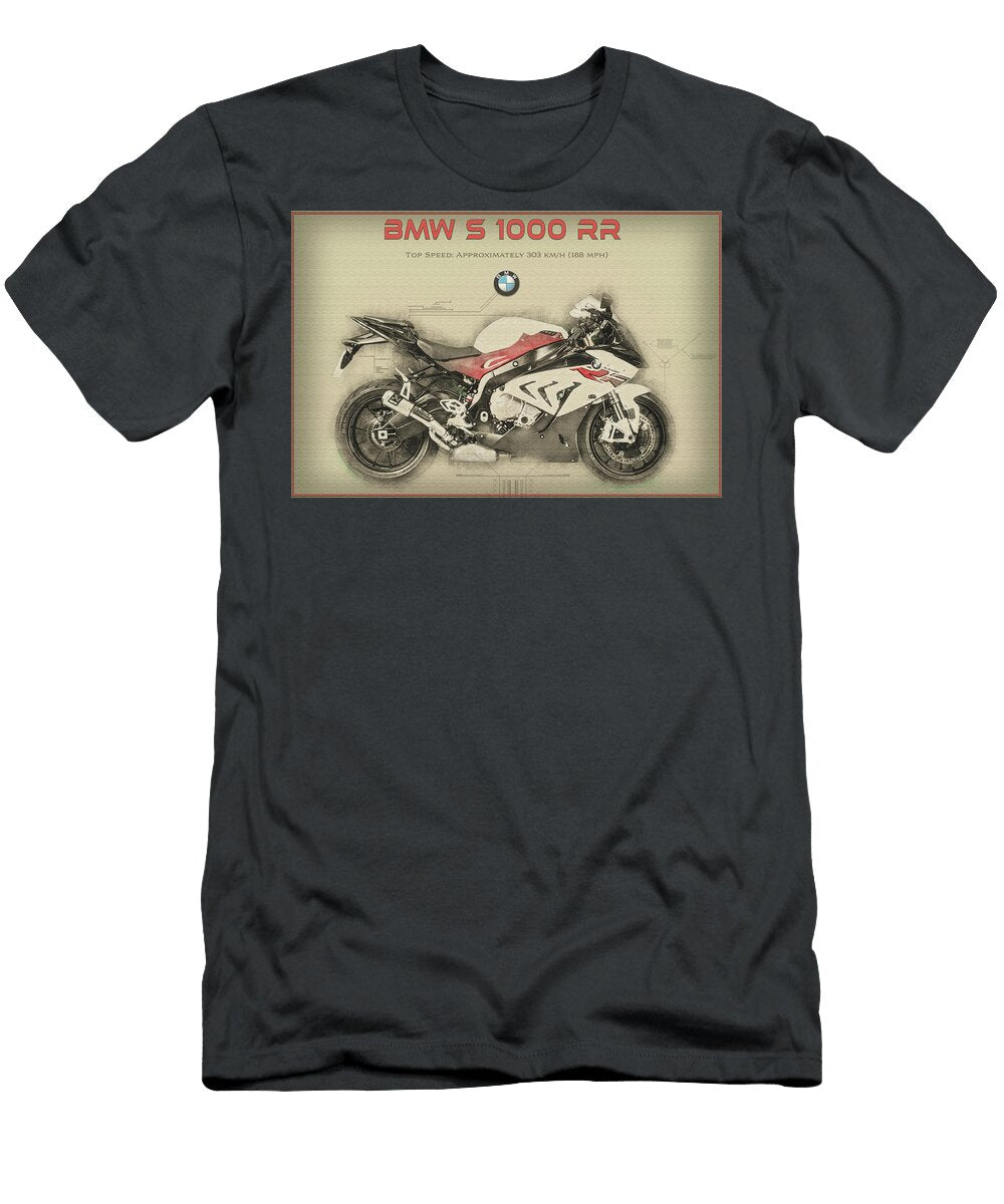 BMW S 1000 Rr Illustration Kevin Walker and Pixel Reverie T-Shirt