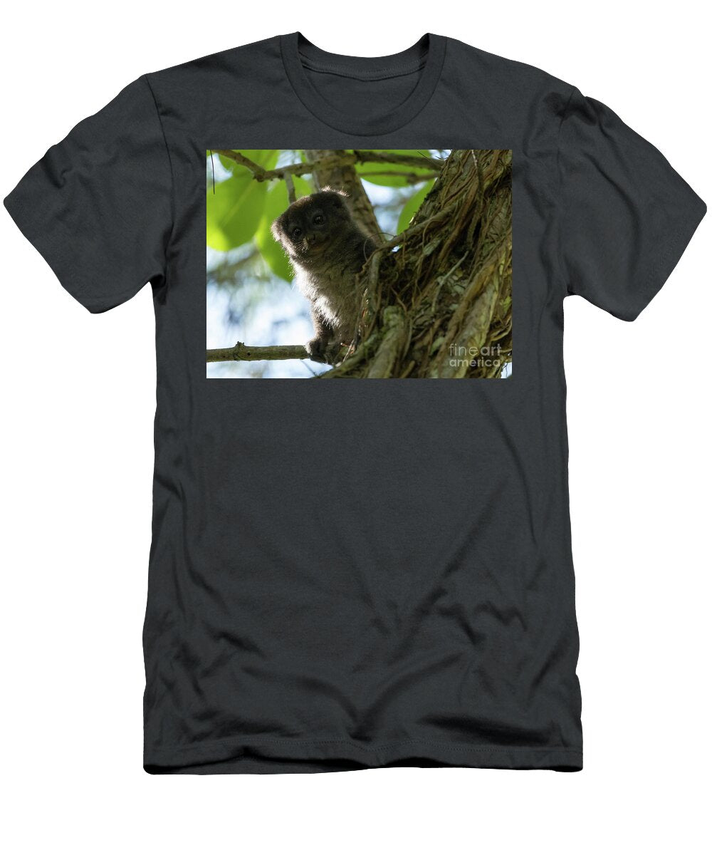 Grey Bamboo Lemur Portrait Eva Lechner T-Shirt