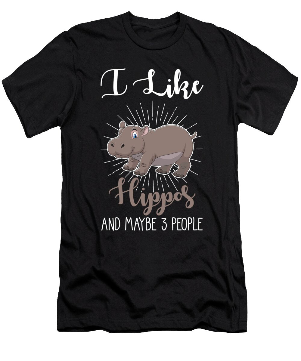 Hippopotamus Hippo Hippo Baby Manuel Schmucker T-Shirt