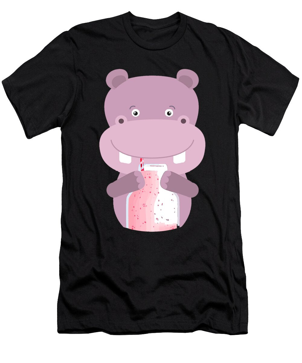 Hippopotamus Pocket Animal Manuel Schmucker T-Shirt
