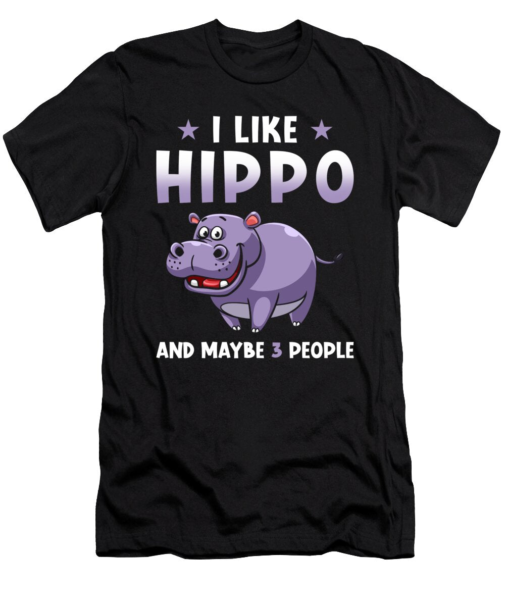 Hippopotamus Saying Funny Manuel Schmucker T-Shirt