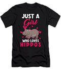 Hippos Hippopotamus Just a Girl Hippos Manuel Schmucker T-Shirt