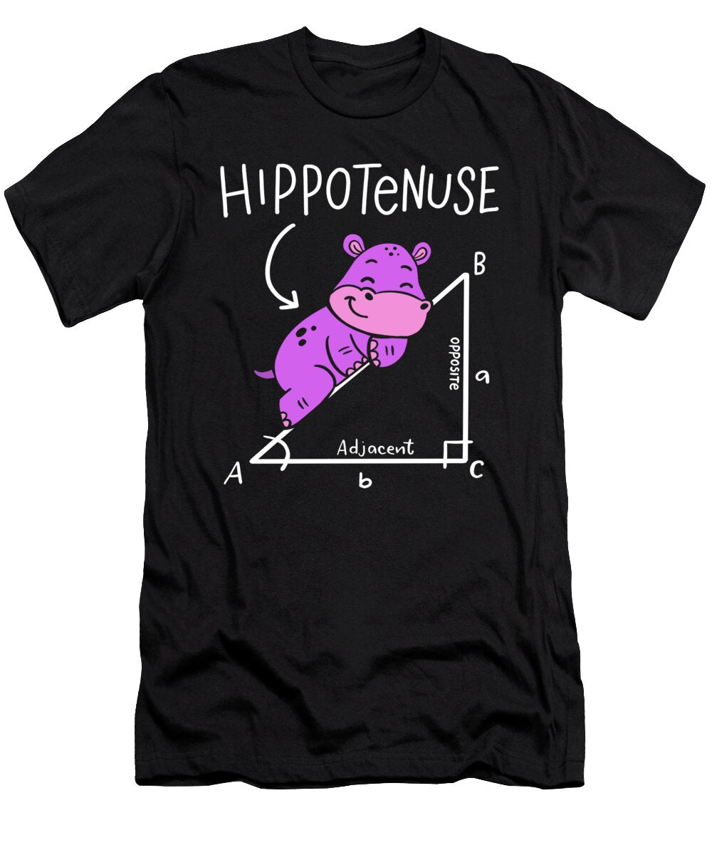 Hippotenuse Hypotenuse Triangle Geometry Math Haselshirt T-Shirt
