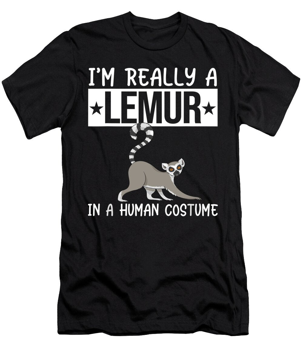 Im Really a Lemur in a Human Costume Halloween 2021 1 T-Shirt