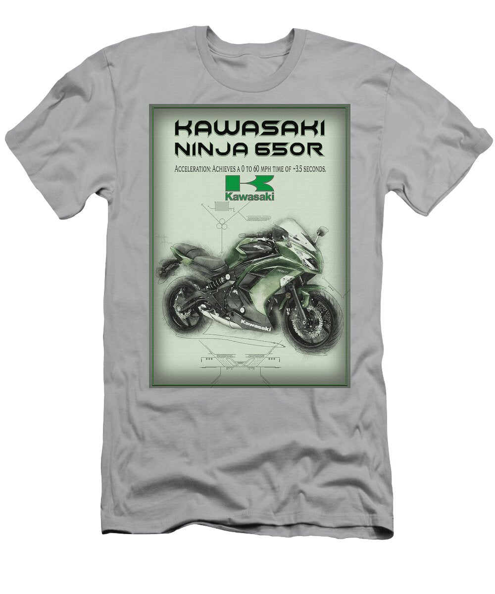 Kawasaki Ninja 650r Advertisement Kevin Walker and Pixel Reverie T-Shirt