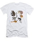 Lemurs Vintage Retro Florence Gray T-Shirt