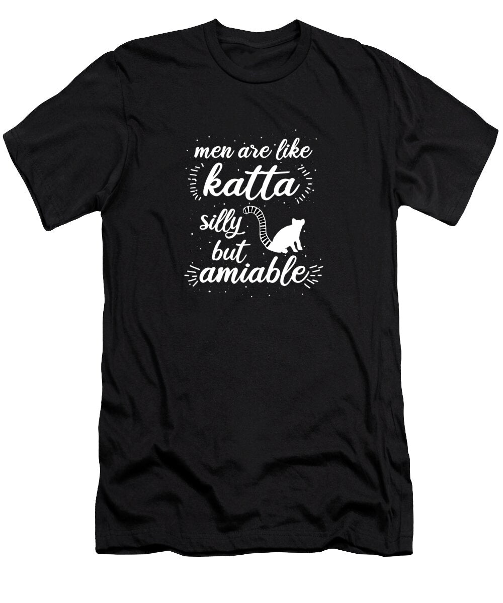 Men Colorful Ringtailed Lemur Saying Lemur Fan Yvonne Alfie T-Shirt