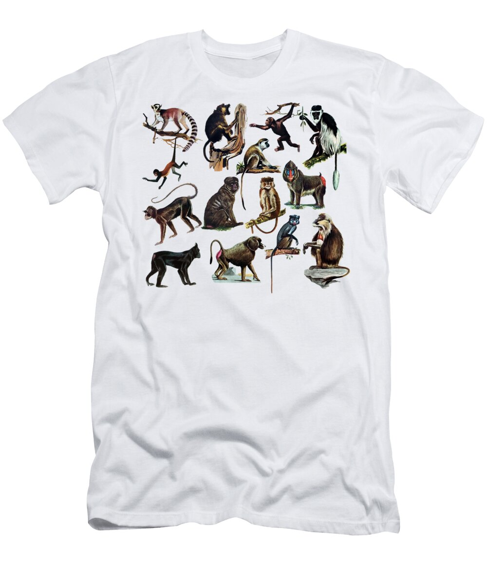 Monkey Pattern Arkitekta Art T-Shirt