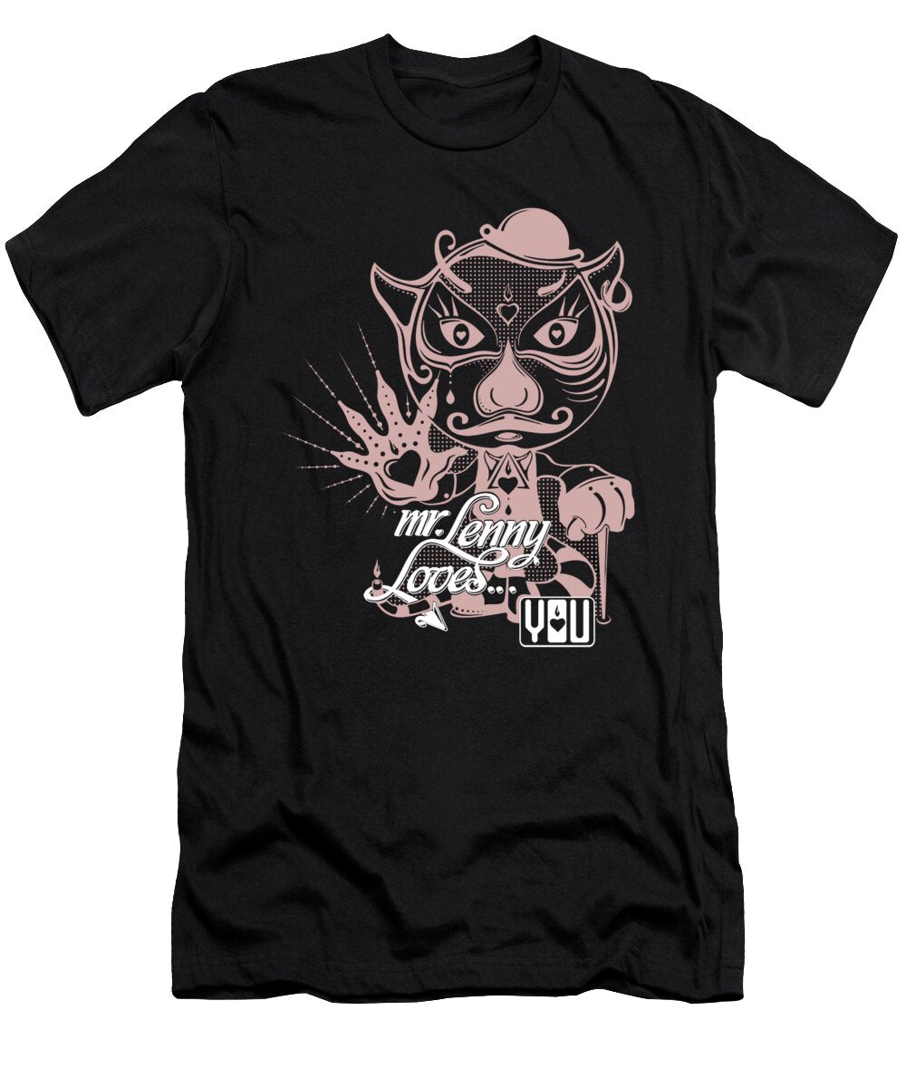 Mr Lenny Loves You Pink White Stencil Classic Mr Lenny Loves You Pink White Stencil Classic T-Shirt