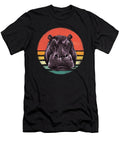 Retro Hippopotamus African Wild Zoo Animal Face Hippo Lover Dhbubble T-Shirt