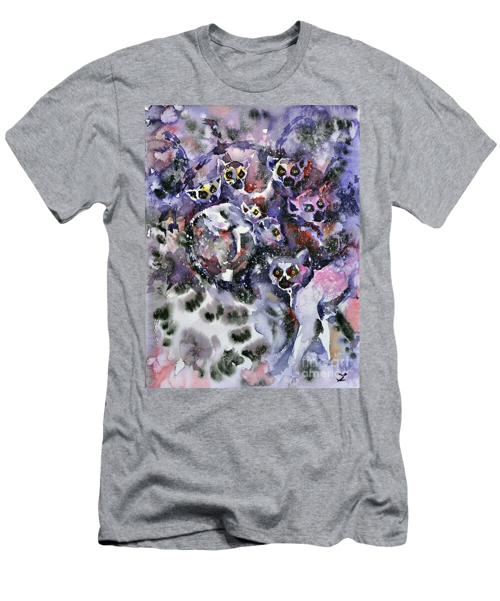 Ring Tailed Lemurs Zaira Dzhaubaeva T-Shirt