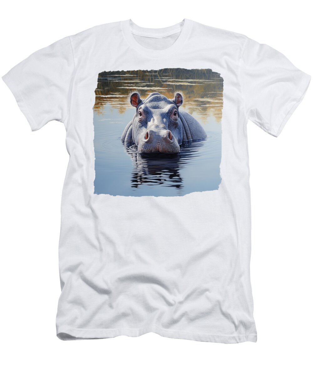 River Hippo 02 Elisabeth Lucas T-Shirt