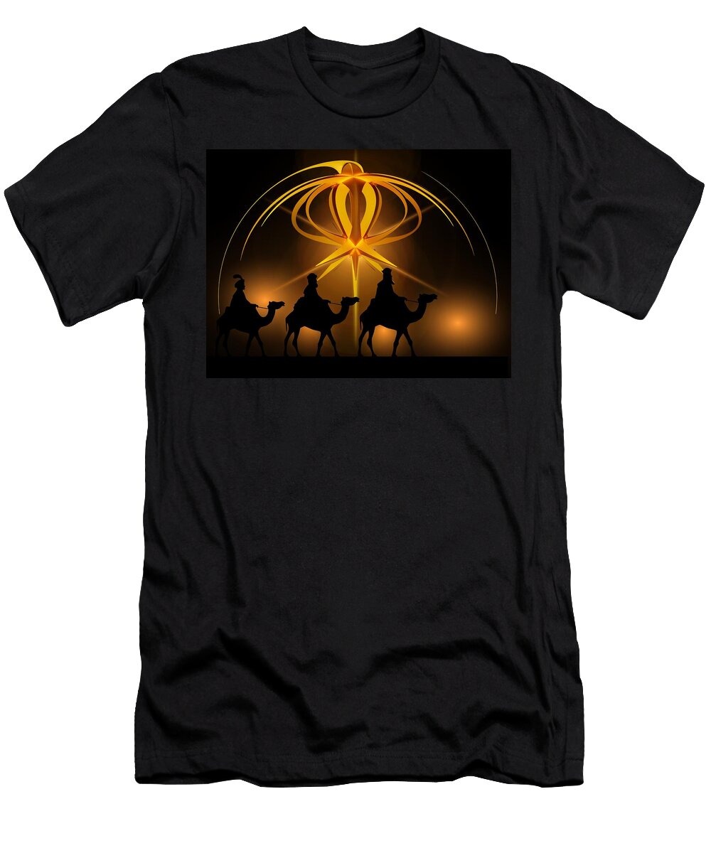 Three Wise Men Christmas Card Bellesouth Studio T-Shirt