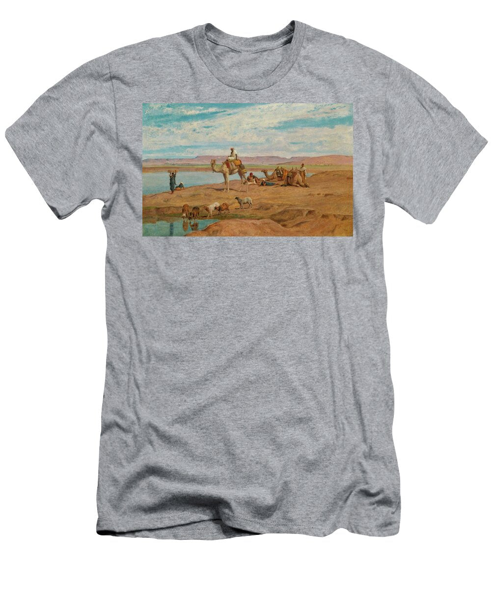 Waiting for the Dahabeyah on the Banks of the Nile Frederick Goodall T-Shirt