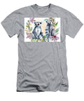 Watercolor Lemurs with Flowers N Akkash T-Shirt