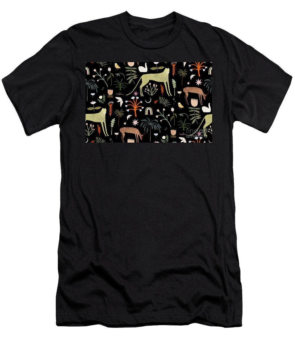 Wild Garden Pattern Lea Le Pivert T-Shirt